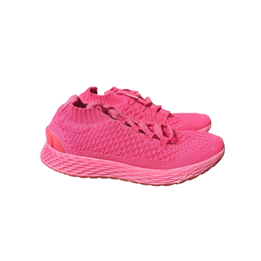 NOBULL Pink Knit Runner Sneakers Womens 8.5 Athletic Training Shoes Unisex